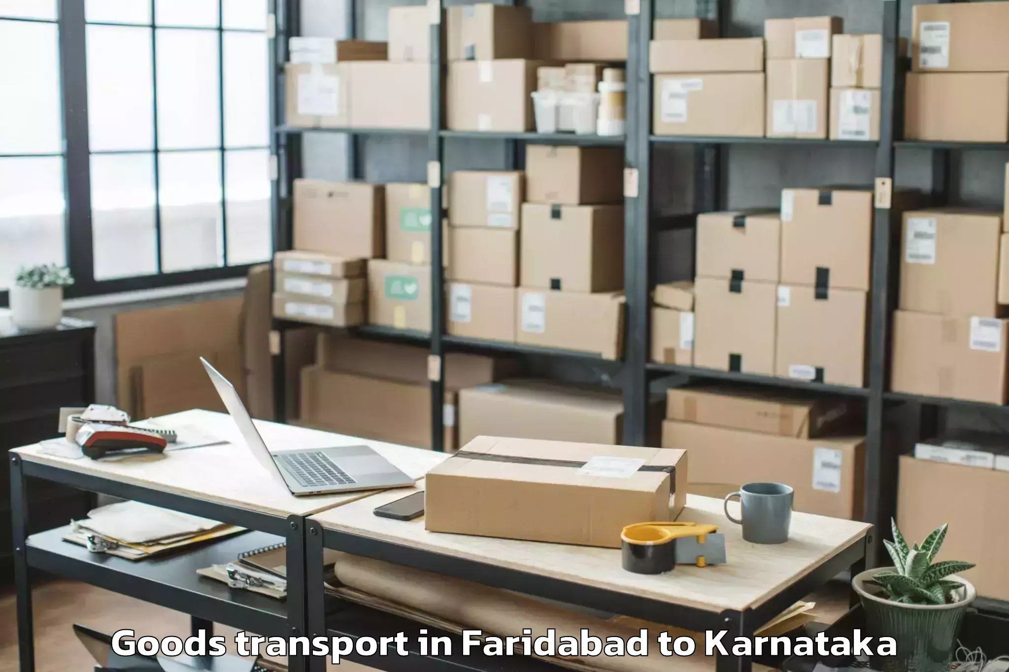 Affordable Faridabad to Tavarekere Goods Transport